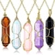 thumbnail image 1 of collares de cristal, piedras curativas, colgante espiritual, joyería de piedras preciosas naturales con cadena ajustable para mujeres y niñas, 1 of 5