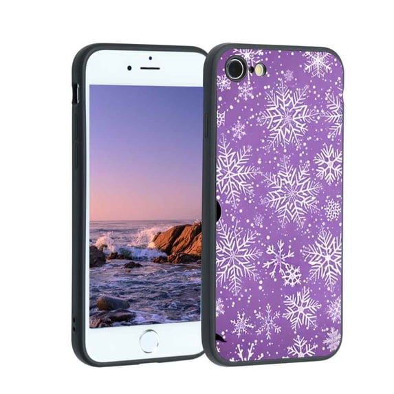 Christmas-Snow-84 Phone Case, Degined for iPhone 8 Case Men Women, Flexible Silicone Shockproof Case for iPhone 8