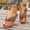 Brown, variant on Women's Summer Solid Fabric Thong Sandals, Breathable Soft Toe Post Flip-Flops, Lightweight Non- Beach Slippers for Casual Daily Wear Beige 36