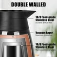 thumbnail image 5 of SSAWcasa Thermal Coffee Carafe 51oz Stainless Steel Insulated Vacuum Pitcher Coffee Pot Thermal Flask for Coffee Tea Beverage - 12 Hours Heat Retention (Black), 5 of 6