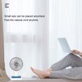 thumbnail image 2 of Wosthever Ventilador de refrigeración eléctrico ABS, portátil, 3 velocidades, alimentado por batería, carga USB, hogar, oficina, dormitorio, Electrodomésticos, 2 of 6