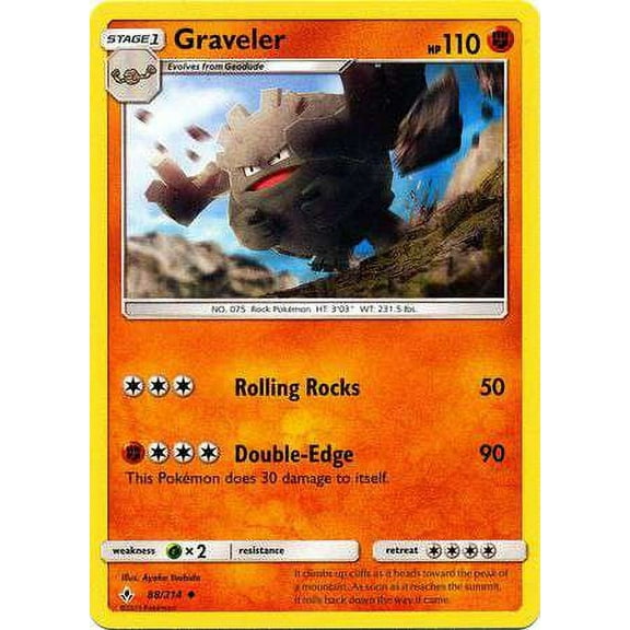 Pokemon Unbroken Bonds Graveler #88