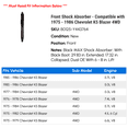 thumbnail image 2 of Front Shock Absorber - Compatible with 1975 - 1986 Chevy K5 Blazer 4WD 1976 1977 1978 1979 1980 1981 1982 1983 1984 1985, 2 of 2