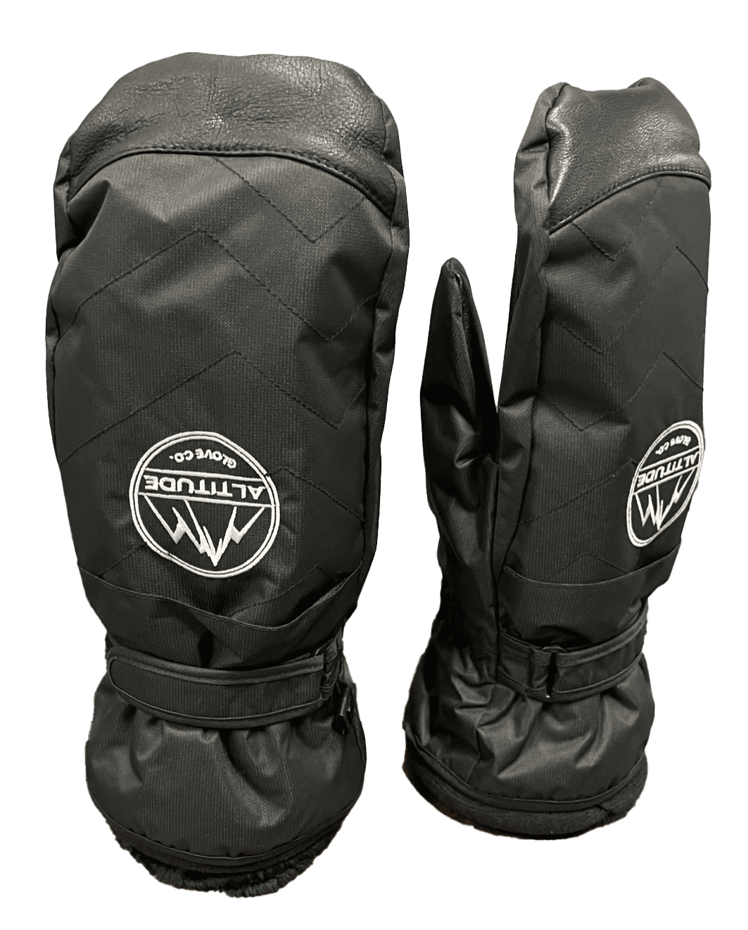 ALTITUDE WOMEN'S FRISCO WINTER SKI SNOWBOARD COLD WEATHER PLUSH MITTEN (BLACK) LARGE