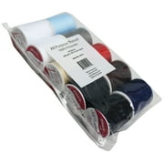 Allary Multi-Color All Purpose 100% Polyester Sewing Thread, 200 yd (10 Piece)