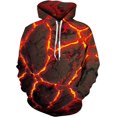 thumbnail image 3 of Sudadera con capucha de gran tamaño para hombre 2024, estampado 3D de lobo animal, moda feroz, divertida, estilo hip hop callejero, informal, 3 of 5