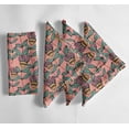 thumbnail image 1 of Vargottam Pink Leaves Print Cotton Muslin Napkins - Set of 12, 20-Inch, Luxurious Soft Cloth Napkins for Dining & Events, Absorbent, Washable & Tableware, 1 of 7
