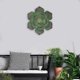 thumbnail image 4 of Decoración de pared de flores de hierro, esculturas artísticas de pared suculentas artificiales para dormitorio, sala de , pasillo, cocina, BLESIY escultura de arte de pared, 4 of 7
