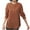 Coffee, variant on Timegard Blouse for Women Plus Size Long Sleeve Button Round Neck Loose Lightweight Casual Office Shirts Tops