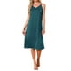 thumbnail image 1 of INSPIRE CHIC Vestido de dormir para mujeres de satén sin mangas con doble tirante espagueti, espalda cruzada sexy, escote en V, midi, bata de noche XS azul, 1 of 6