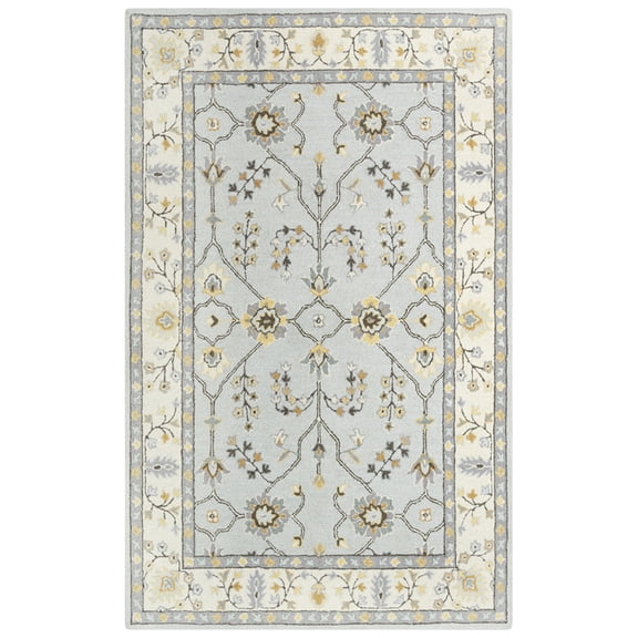Alora Decor Conley Gray 5'X7'6" Tufted Wool Rug