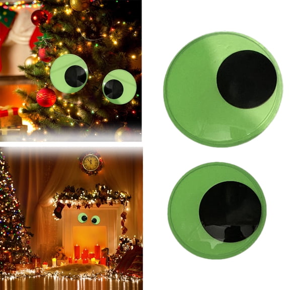 Fzsteel Clearance 3D Glow in The Dark Googly Eyes Self Adhesive Large Stickers for DIY Craft Scrapbook Party Decoration Funny Face Wall Decor Prank Accessory