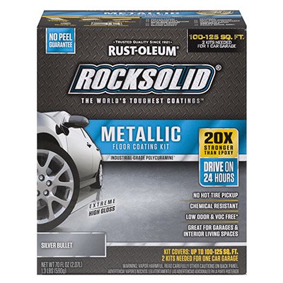 Slv Met Garage Flr Kit Rust Oleum 286893 Walmart Com