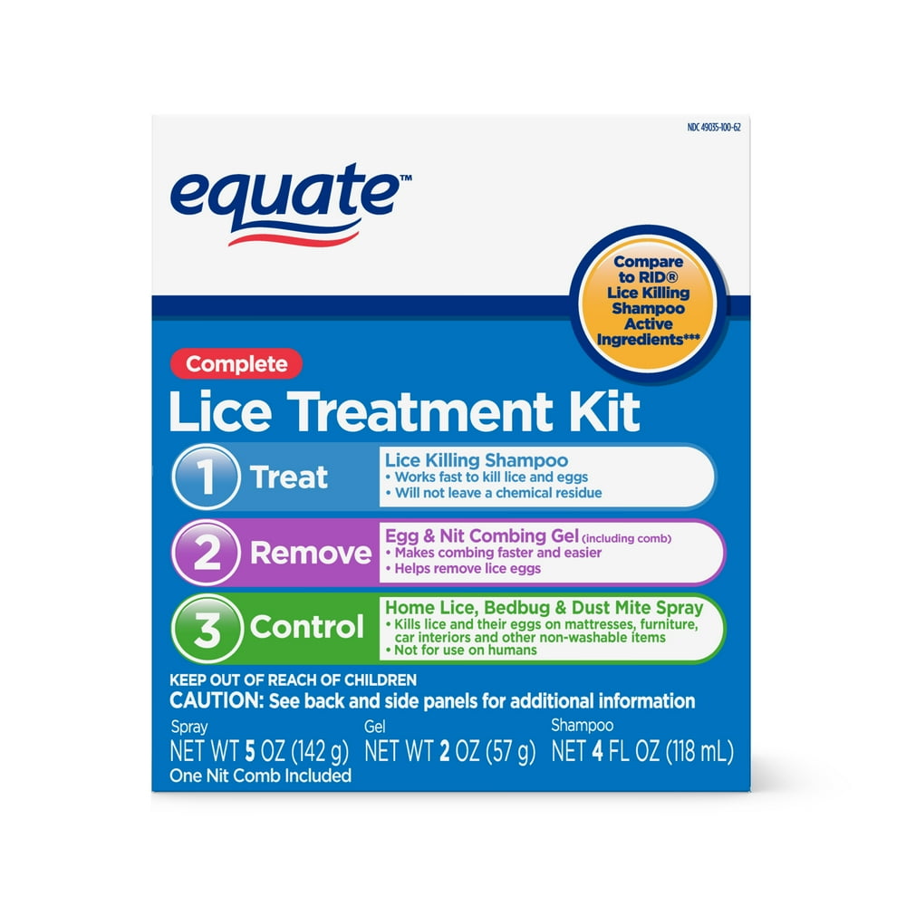 Equate Complete 3Step Lice Treatment Kit