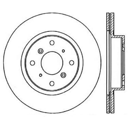 CENTRIC PARTS - SLOTTED-DRILLED Fits select: 1987-1990 ACURA LEGEND
