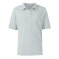 thumbnail image 3 of CCRFTGI Men's Polo Shirts Short Sleeve Casual Summer Shirts Classic Collared Golf Shirt Gray M, 3 of 5