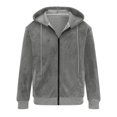 thumbnail image 4 of Maoxin Men's Jacket Men's Casual Fashionable Long Sleeved Hooded Pocket Jacket Long Sleeve Hooded Casual Outwear Jackets Jackets for Men , Gray , M, 4 of 6