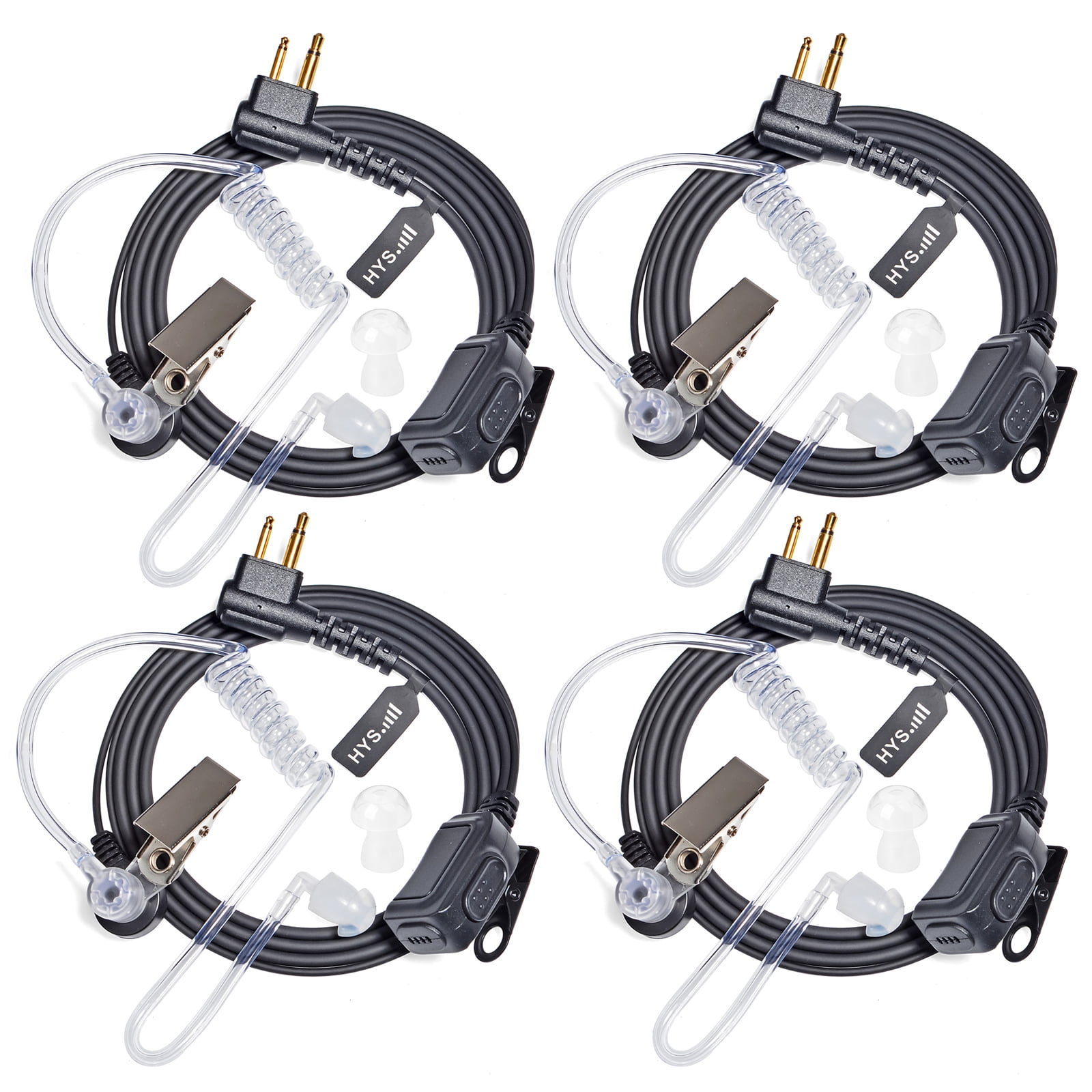 2 Way Radio Headset Law Enforcement Earpiece and Mic for Motorola