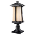 thumbnail image 2 of Z-Lite Harbor Lane 1 Light Outdoor Pier Mount Light in Black, 2 of 2