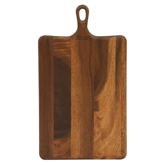 Martha Stewart Everyday Westhaven 18"x10.30" Acacia Wood Cutting Board for Kitchen Chopping Board