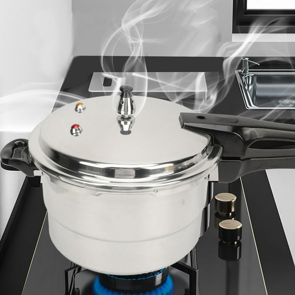 Pressure Cooker, Aluminum Pressure Cooker with Safely Valve, Explosion Proof Pressure Canner Rice Cooker, Compatible with Gas & Induction Cooker, Cooking of Rice, Soup