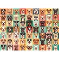 thumbnail image 1 of Rompecabezas Hiwhy Vibrant Dog Faces 1000 piezas, 1 of 7
