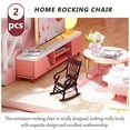 thumbnail image 5 of Hytrove Portable Rocking Chair Models Brown 2Set 3.94X2.56X2.44in, 5 of 8