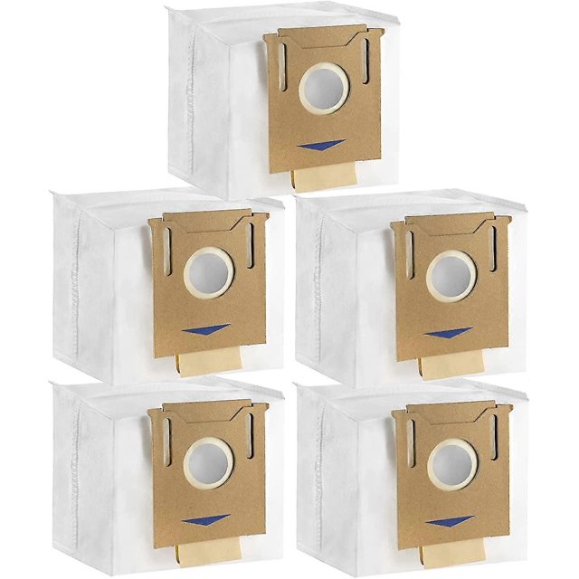 5-pack dammsugar for Ecovacs Deebot Ozmo T8, T8 Aivi, T8+ T8 Aivi+, T8max, N8 Pro Plus/n8 Pro, N8+ Plus, N8 Pro+, T9 Aivi T9 Pro T9 Max Dx93, Ddx96, F