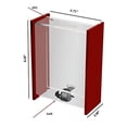 thumbnail image 2 of My Charity Boxes, Inc. Rectangular Acrylic Donation Suggestion collection Box small Piggy Bank Tip & ticket Box Lock With set of keys W/sliding Door & Display Black, 2 of 2