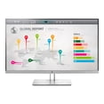 thumbnail image 2 of HP EliteDisplay E273q - LED monitor - 27" - 2560 x 1440 QHD @ 60 Hz - IPS - 350 cd/m�� - 1000:1 - 5 ms - HDMI, VGA, DisplayPort, USB-C - black (rear cover), silver (front bezel, frame and stand), 2 of 9