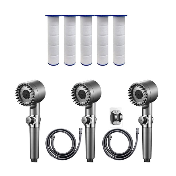 Potente filtro de presurización Cabezal de ducha de ahorro de agua Cabezal de ducha de 4 modos (B)