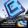 thumbnail image 5 of Case for iPad 11th/10th Gen 11/10.9 inch 2025/2022, Military Grade Shockproof Cases with Pencil Holder Shoulder Strap Screen Protector, Navy Blue, 5 of 8