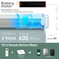 thumbnail image 3 of Yoolax Motorized Rooler Blinds Shade Blackout Smart Electric Blinds(Vinyl Lake Blue,48"W x 72"H), 3 of 6
