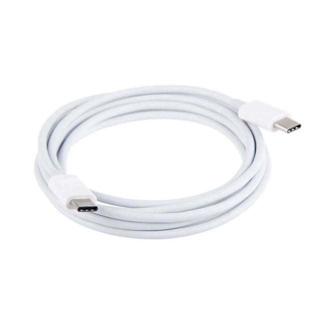 Cable USB Tipo C a USB Tipo C Datos y Carga 1 metro Blanco