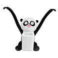 thumbnail image 3 of Caja de pañuelos de peluche para coche, diseño de animales de dibujos animados, bolsa de basura, accesorio versátil para el interior del coche. Panda, 3 of 9