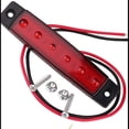 thumbnail image 3 of 10 Uds 6 LED luz indicadora lateral roja luz indicadora luz indicadora lateral trasera para camión remolque RV cabina barco autobús camión luz LED de posición, 3 of 5