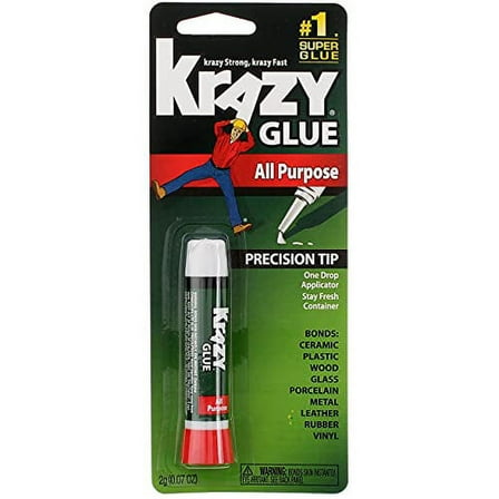 Krazy Glue, All Purpose Precision, 30 seconds, 0.07 oz, Multicolor