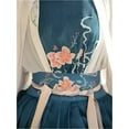thumbnail image 5 of Women's Chinese Traditional Costume Embroidered Wei Jin Dynasty Style Princess Dress for Folk Dance Performance, 5 of 6