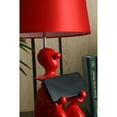 thumbnail image 5 of 21.25" in Red Modern Clown Phone Resin Table Lamp Black, 5 of 5