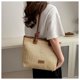 thumbnail image 3 of Firefly hope Bolso de hombro tejido para mujer, bolso de mano y neceser, elegante bolso de playa de verano, 30 x 12 x 26 cm (marrón), 3 of 5