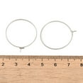 thumbnail image 3 of 20 pc 304 Stainless Steel Hoop Earrings Findings Wine Glass Charms Findings Stainless Steel Color 25x0.6mm 22 Gauge, 3 of 3