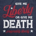 thumbnail image 2 of Womens Give Me Liberty Or Give Me Death T Shirt Funny Sarcastic Patriotic Quote Tee for Ladies Womens Graphic Tees, 2 of 9
