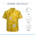 thumbnail image 7 of High Quality Hawaiian Shirts for Men Short Sleeve Aloha Beach Shirt Floral Summer Casual Button Down Shirts Blouses 375KCG, 7 of 7