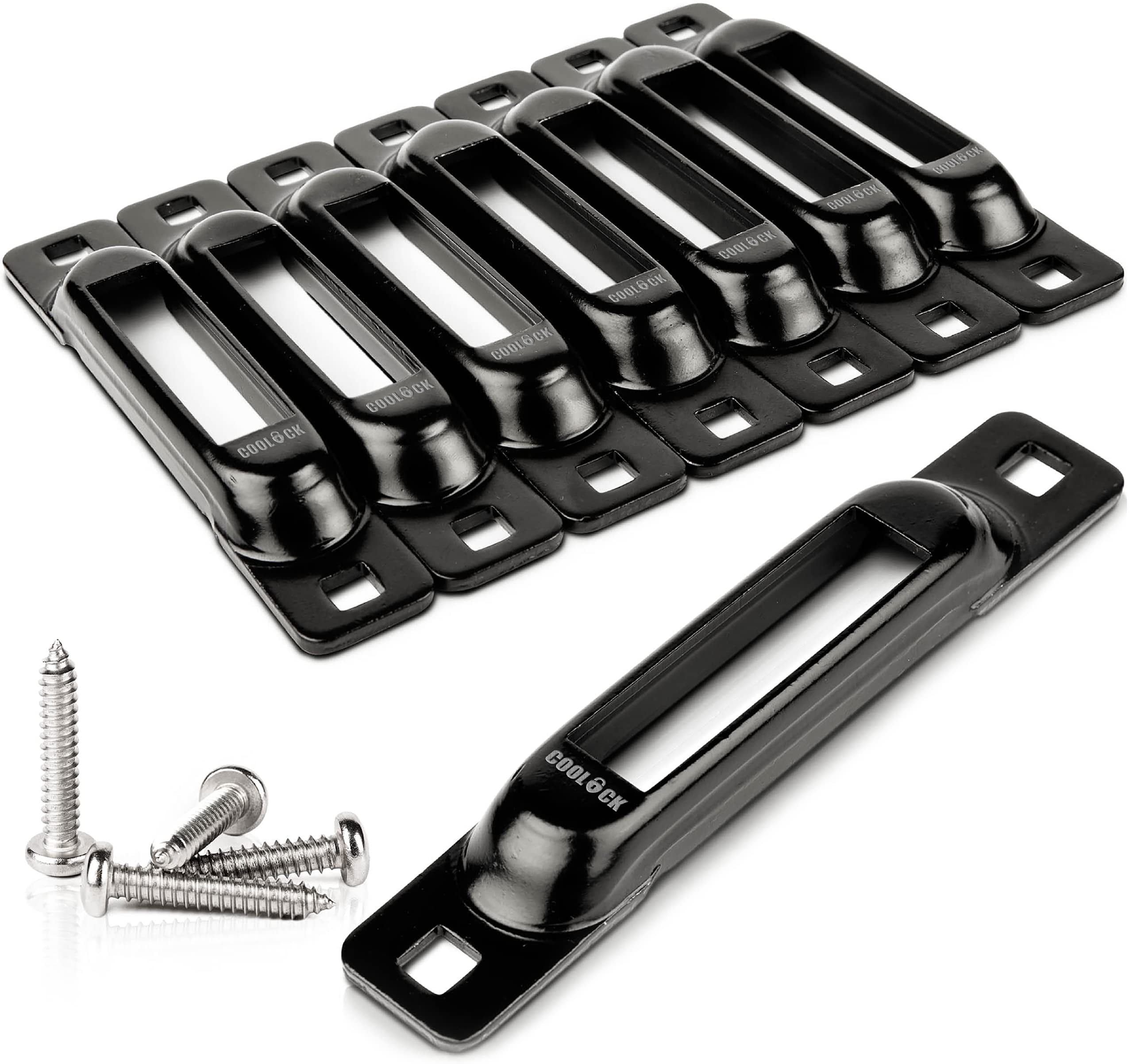 COOLOCK 8 Pack ETrack Single Slot Tie Downs E Track Accessories for