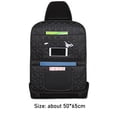 thumbnail image 3 of Universal Case Anti-kick Mat Hanging Auto Storage Bag Car Seat Back Protector Children Kick Pad Organizer Pocket BROWN, 3 of 8