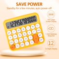 thumbnail image 2 of Calculators, Large Screen Desktop Sensitive Button, Kids Desktop Calculator, Battery Powered, Portable Basic Standard Functional 12 Digits Cute, 2 of 4