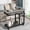 Gray, variant on Finmind Small Portable Desk with Power Outlet, Height Adjustable Sofa Couch Bedside Laptop Table with Wheels, Mobile Standing Desk Rolling Computer Cart C Side Table with USB Ports,Brown