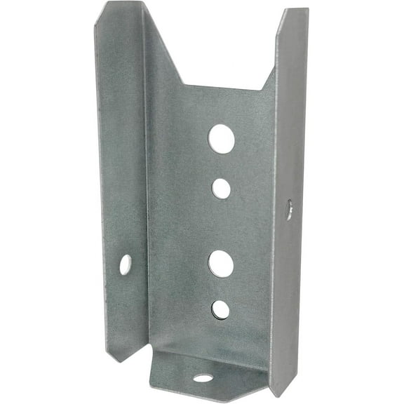 Galvanized 2x4 Fence Bracket Connector for Wood Post, Deck Railing - 20 Gauge (10 Pack)