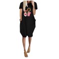 thumbnail image 2 of Qiopertar Robe d'Été Mode Femme Imprimé Mignon Manches Courtes Col Rond Grandes Économies de Vacances! Moins de 5$ jusqu'à 90 % de Réduction, 2 of 7