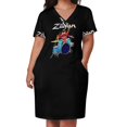 thumbnail image 2 of Vestido de bolsillo suelto Let's Play, vestidos de mujer, vestidos de manga larga, vestido de verano para mujer 2025, vestido de verano suelto, 2 of 6